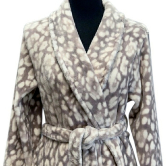 Soma Robe Leopard Jaquar Spots Luxury L/XL NWT 🤎RETAIL $84- - Picture 3 of 11
